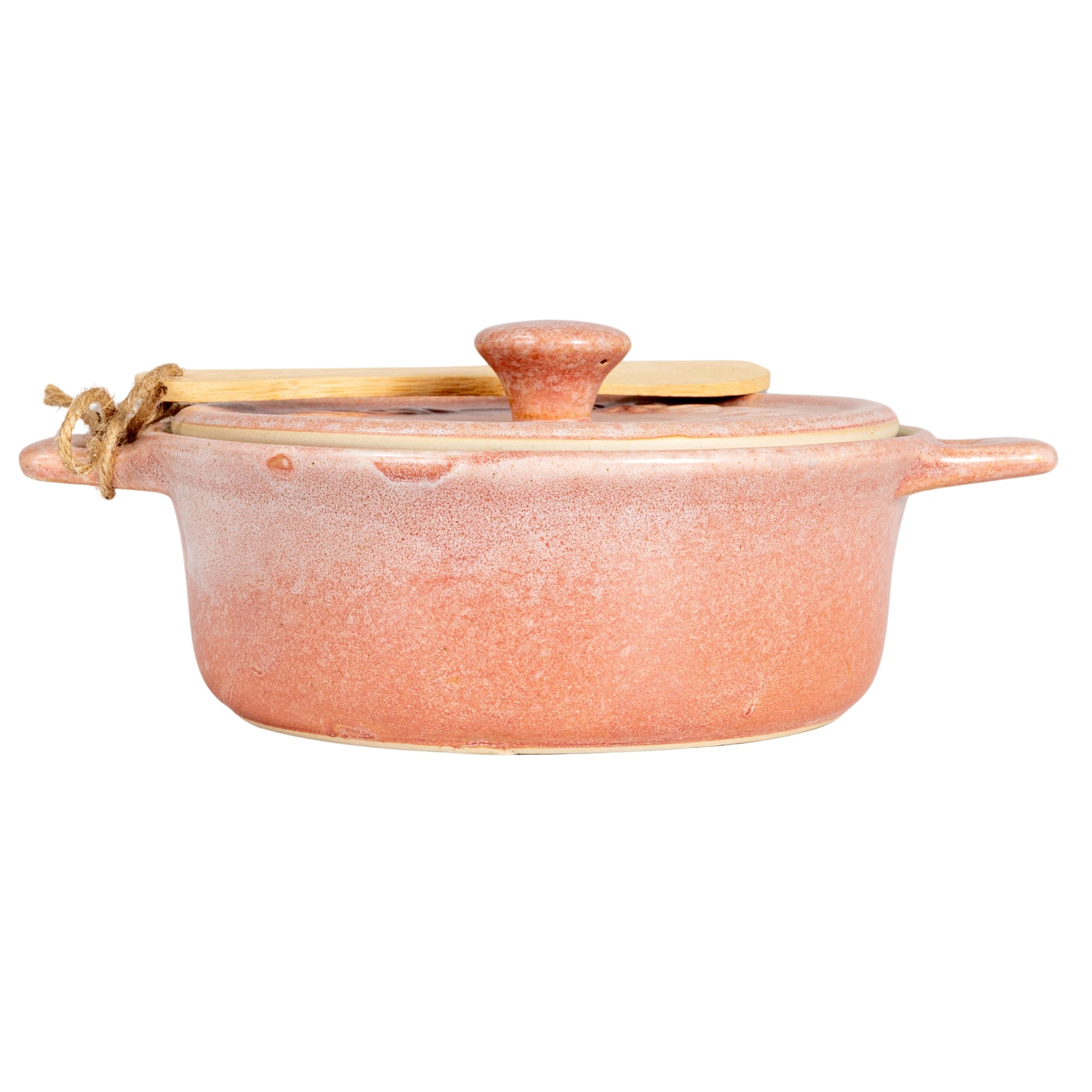 Hello Honey® Stoneware Brie Bakers with Bamboo Spreader